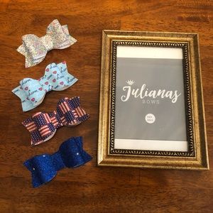 🚨SALE- Small Hair Bow Patterned Multipack ~ 4 pieces